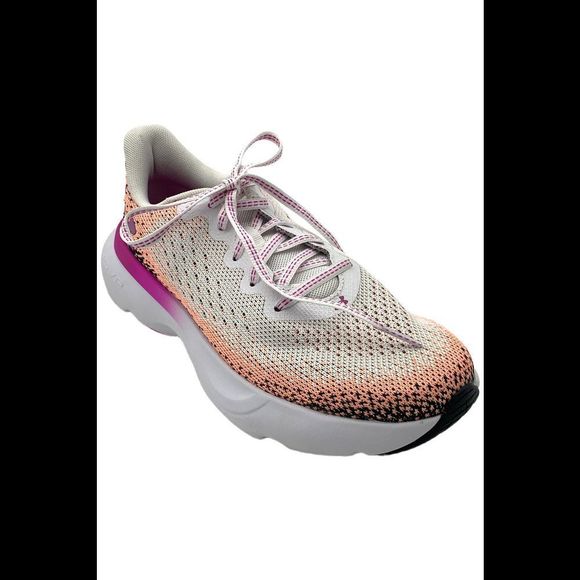 Under Armour Women's Hovor Infinite Running Shoe White/Gray - Medium - Picture 1 of 3